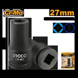 Ingco 1" Impact Socket 27mm HHIS0127L Heavy-Duty Professional Tool