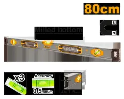 Ingco Spirit Level HSL38080M, Professional Grade, Fast Delivery