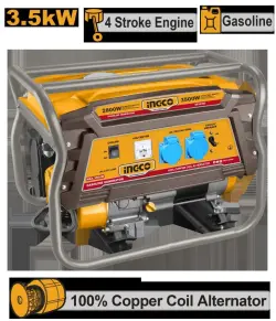Бензиновый генератор Ingco GE35006 3.5кВт для бизнеса