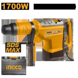 Ingco RH1700558 1700W SDS MAX Rotary Hammer, 55mm, for Professional Use