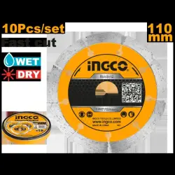 Сегментированный алмазный диск Ingco DMD011102M для строительства и ремонта
