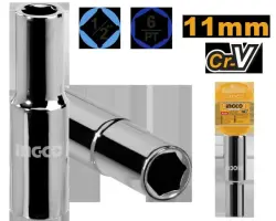 Ingco 1/2" 11 mm altyburçly başlyk, HHAST12113L modeli, çydamly polat