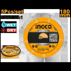 Ingco Segmented Diamond Disc DMD011802M for Professional Construction Use