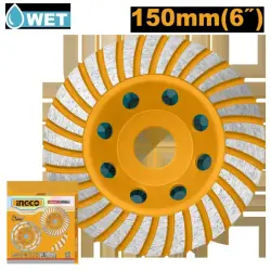 Алмазный чашечный шлифовальный круг Ingco 150*22,2мм CGW011501