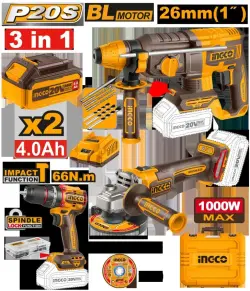 Ingco Wireless Combo Set, 3 pcs, Model COSLI241198