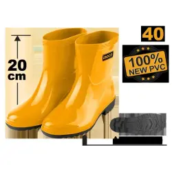 Ingco Rubber Boots Size 40 SSH102L.40 Industrial Grade