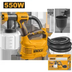 Ingco HVLP 550W Floor Spray Gun SPG5008 for Professional Use