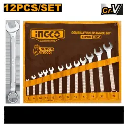 Ingco 12-piece Combination Wrench Set 6-24mm HKSPA1142