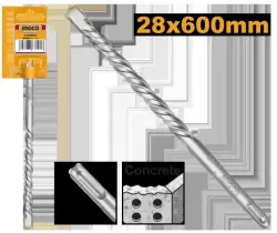 Бур по бетону Ingco 28x600мм DBH1212804 для профессионалов