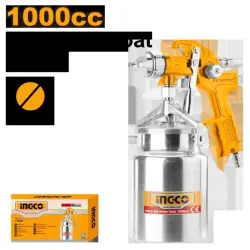 Ingco ASG2101 Pneumatic Spray Gun 1000cc 1.4mm for Professional Use