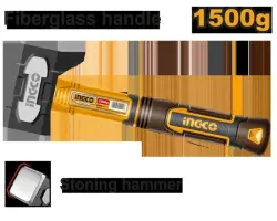 Молоток каменщика Ingco 1500г HSTH81500 для профессионалов