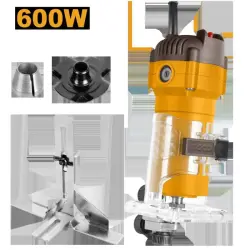 Ingco 600W PLM6001 laminat gyrkgy – hünärmenler üçin enjam