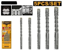 Набор сверл SDS Plus 5 шт. по бетону Ingco AKD2052