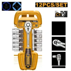Ingco 1/2" buraw başlary toplumy, 12 sany, HKTS12122 iş üçin