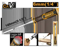 Ingco 6mm Precision Chisel HWC0806 for Professional Use