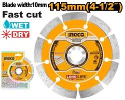 Ingco DMD011152 almaz segmentli disk 110x22,2mm 10mm hünärmenler üçin
