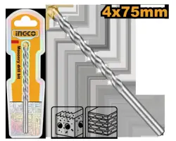Ingco Masonry Drill Bit 4x75mm DBM2110475 for Stone, Brick, Concrete