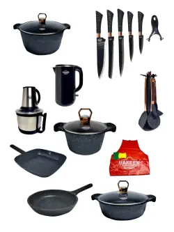 Uakeen VK-75 | Cookware Set Granite Coating 26pcs