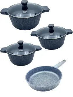 Uakeen VK-26-7 | Granite Cookware Set 7 pcs Non-Stick