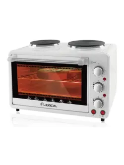 LEXICAL LOV-2925-1 | Electric Oven with 2 Hotplates 25L 3100W