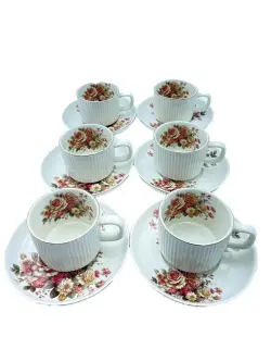 MLD MLD513-3 | Çaý Käsesi we Tabak Toplumy Gülli Keramika