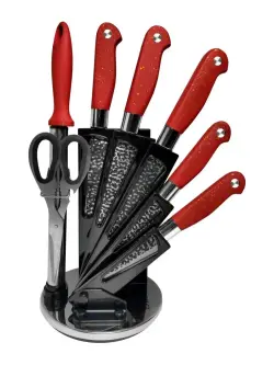 Bass B12614-R | Knife Set with Plastic Stand 6 pcs
