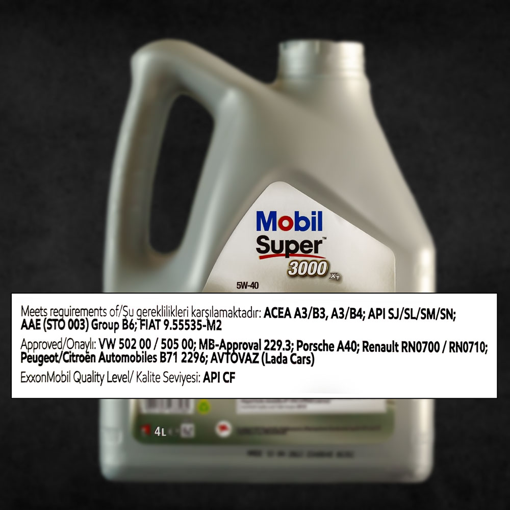 Mobil Super 3000 X1 5W-40 - 4л