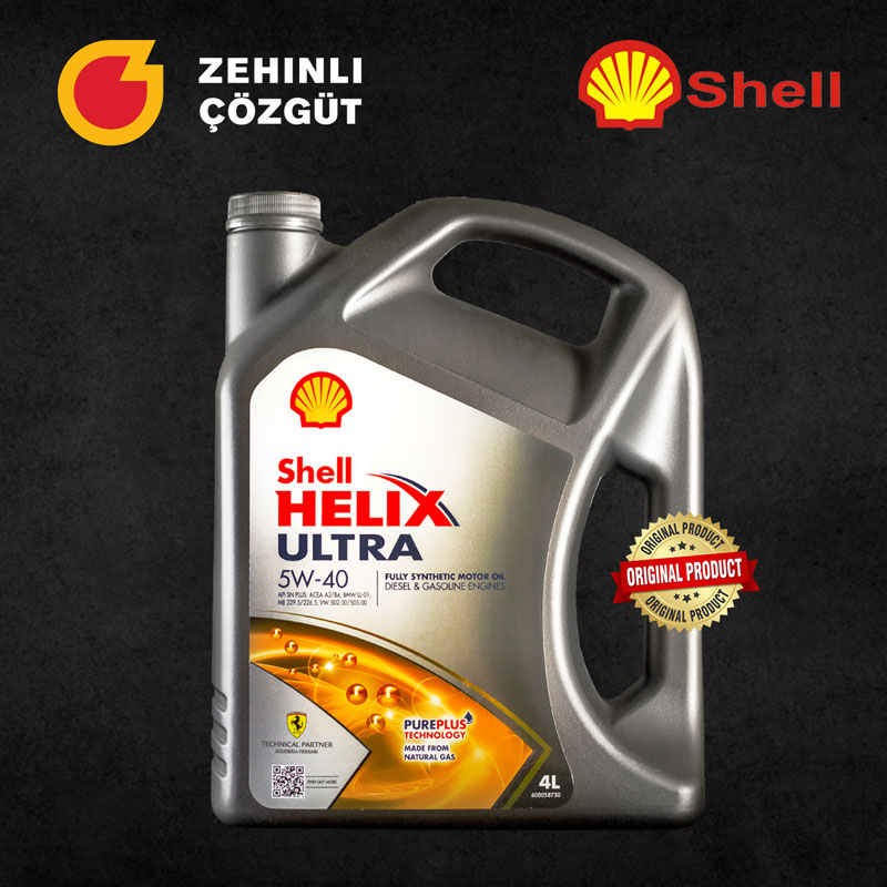 Shell Helix Ultra 5W-40 - 4L: Синтетическое моторное масло премиум-класса