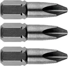 Metabo Phillips PH2 25mm Torsion Bits, 3-Pack – Model 628514000